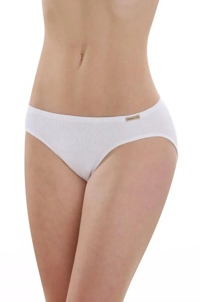 100% White Fair-trade Organic Cotton Mini Panty by Comazo