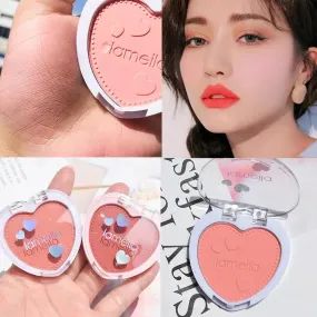 1pc Blush Makeup Palette Cheek Tint 4 Colors Orange Peach Pink Blush Love Blush Makeup Palette 427491