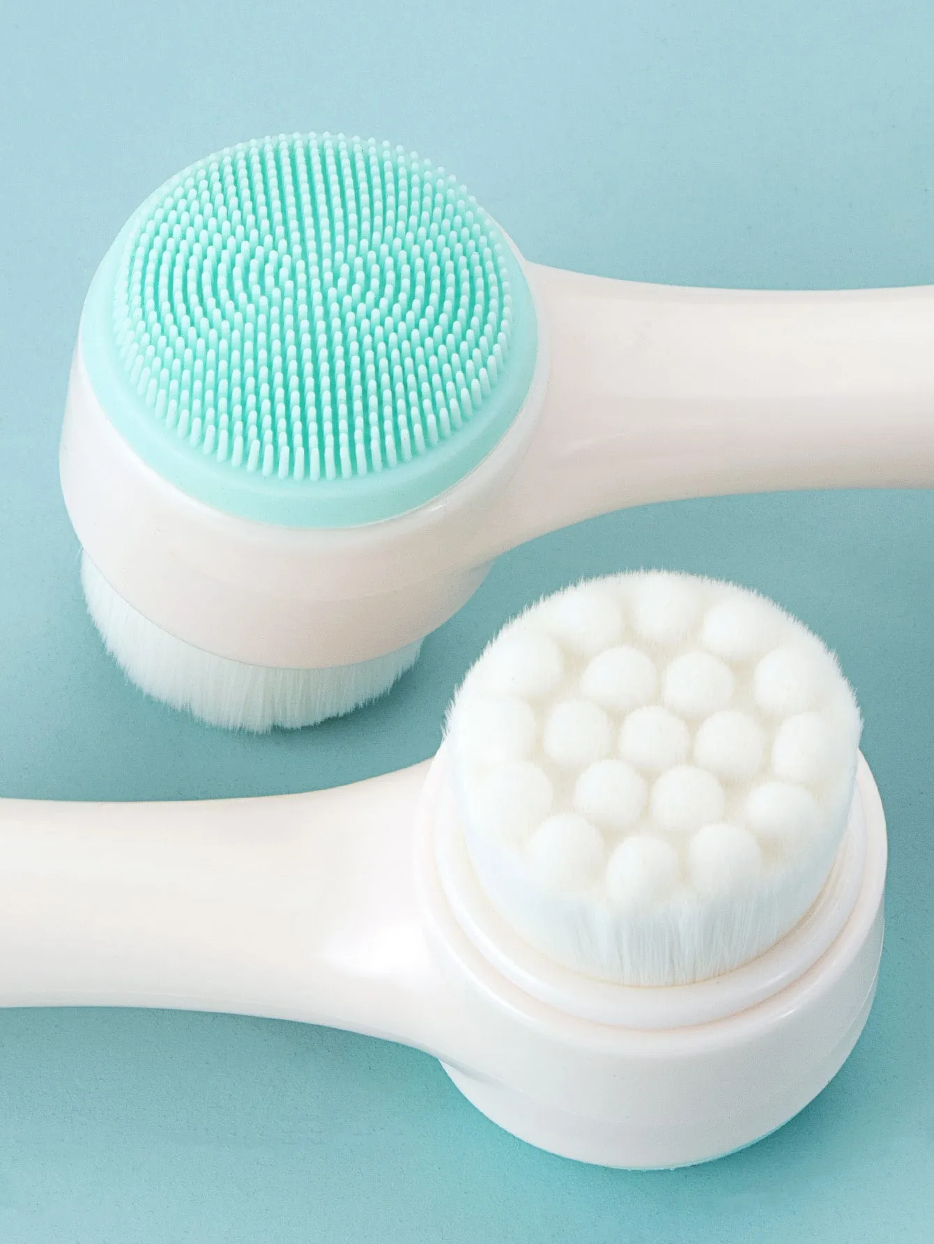 1pc Double Head Face Cleansing Brush