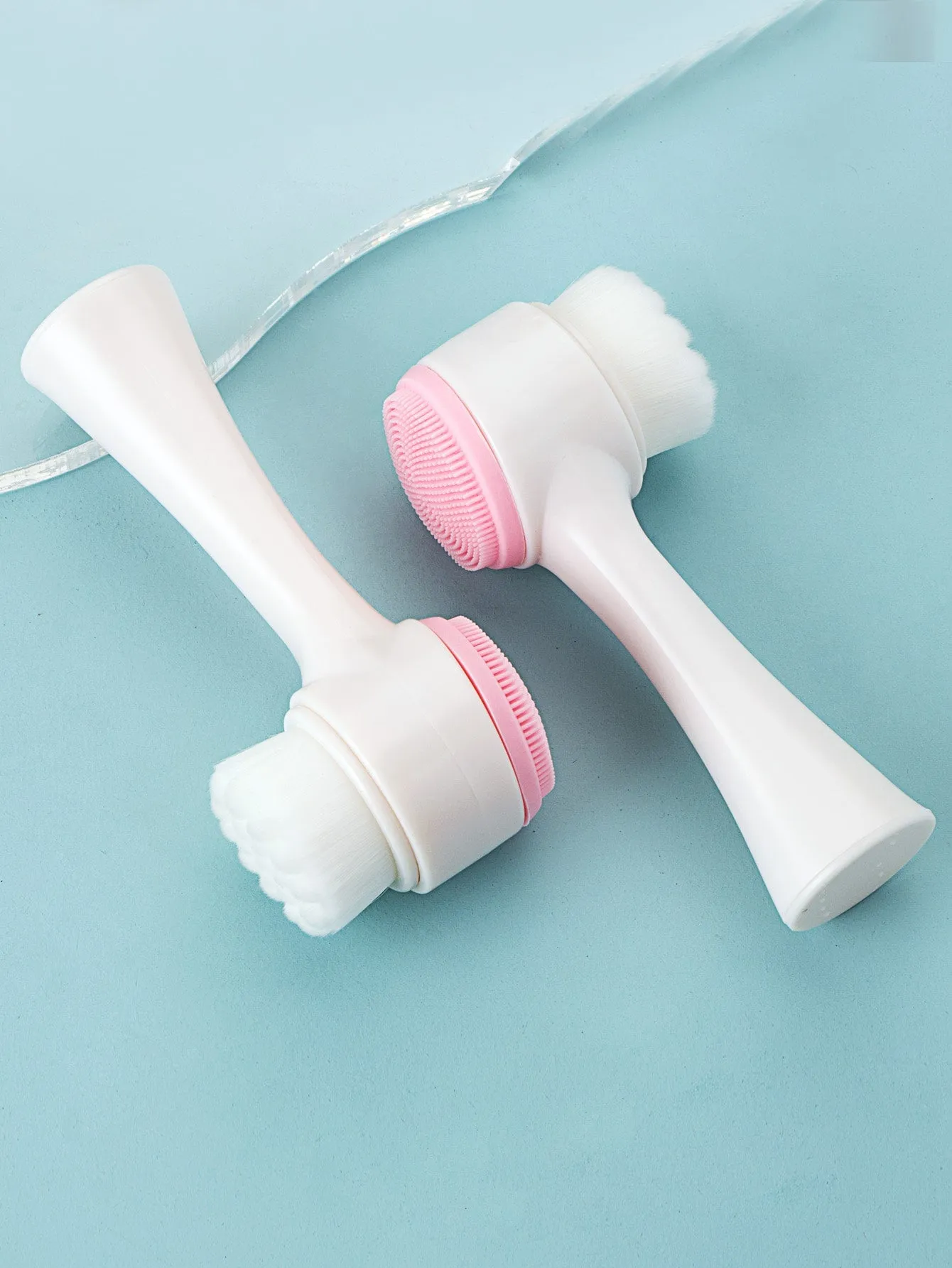 1pc Double Head Face Cleansing Brush