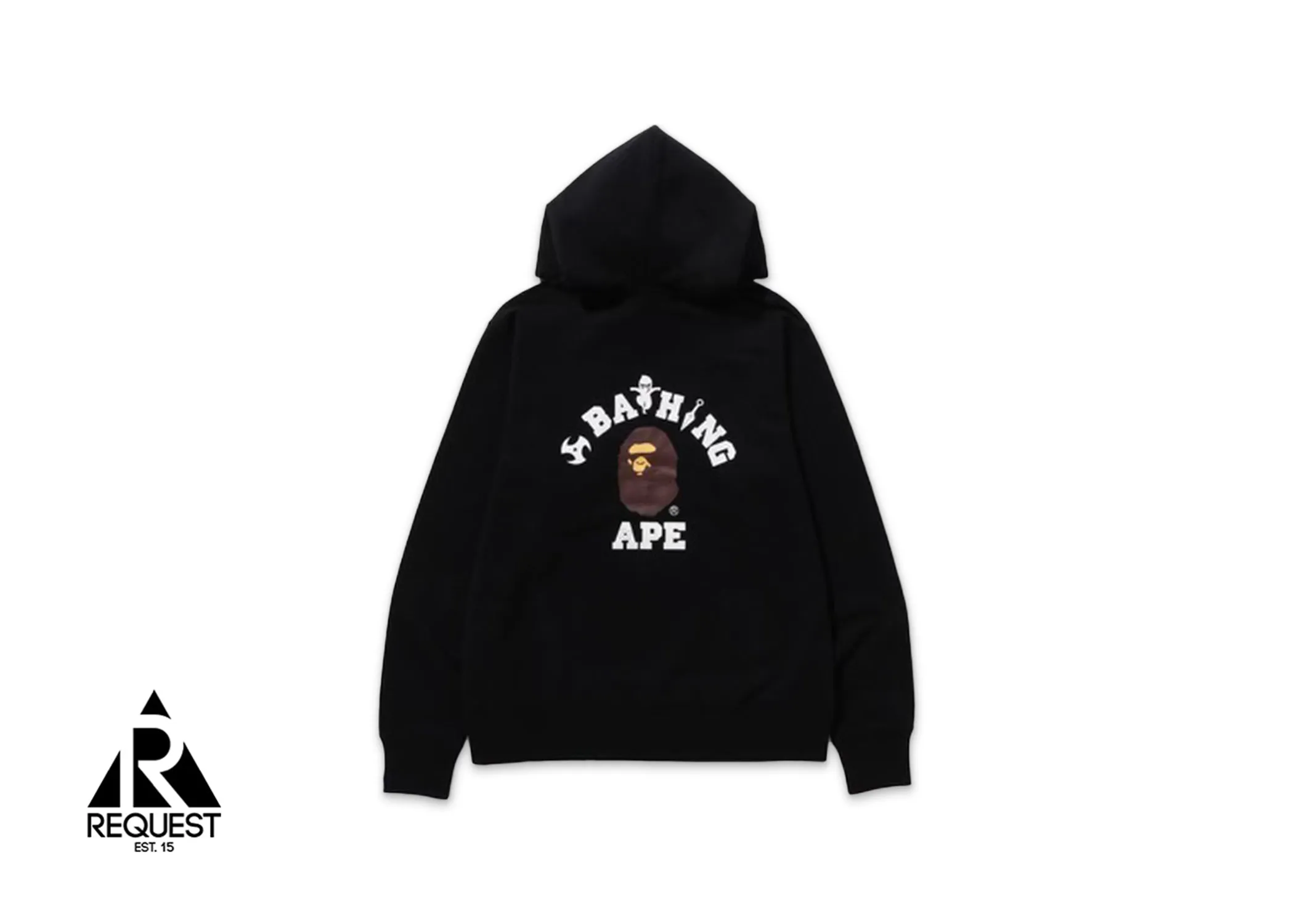 A Bathing Ape BAPE Ninja College Hoodie Black