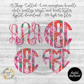 A Thing Called Love Monogram - Multiple Styles - Digital Download