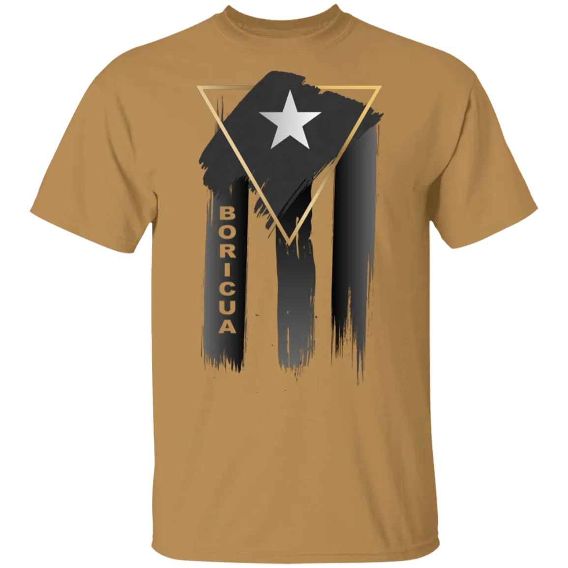 Abstract Boricua Black Flag T-Shirt