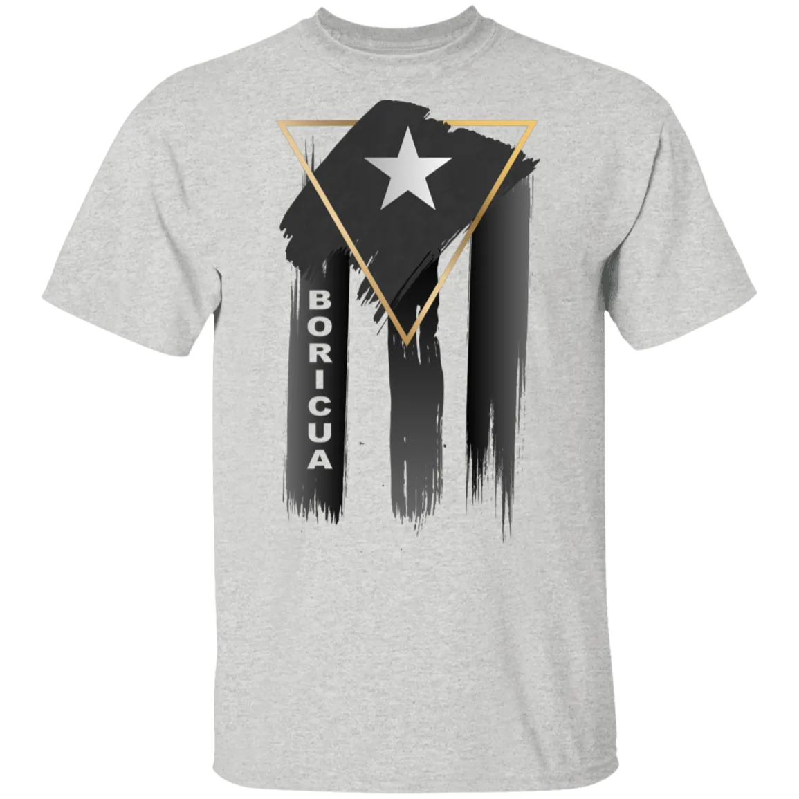 Abstract Boricua Black Flag T-Shirt