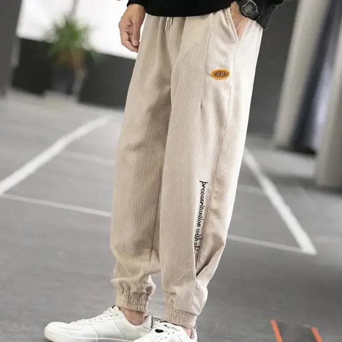 Aesthetic Casual Corduroy Loose Pants