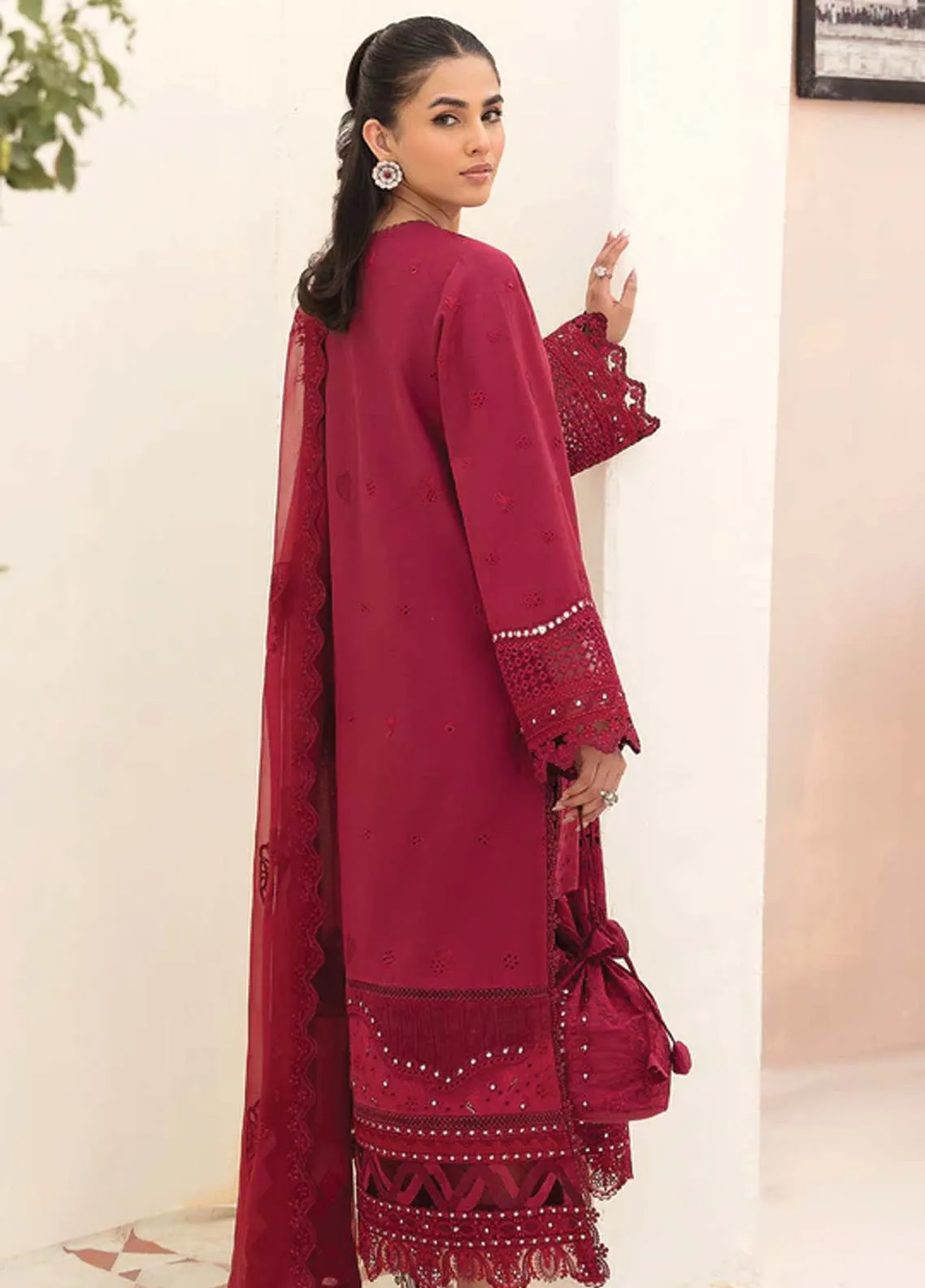 Afrozeh Embroidered Lawn Unstitched 3 Piece Suit - 08