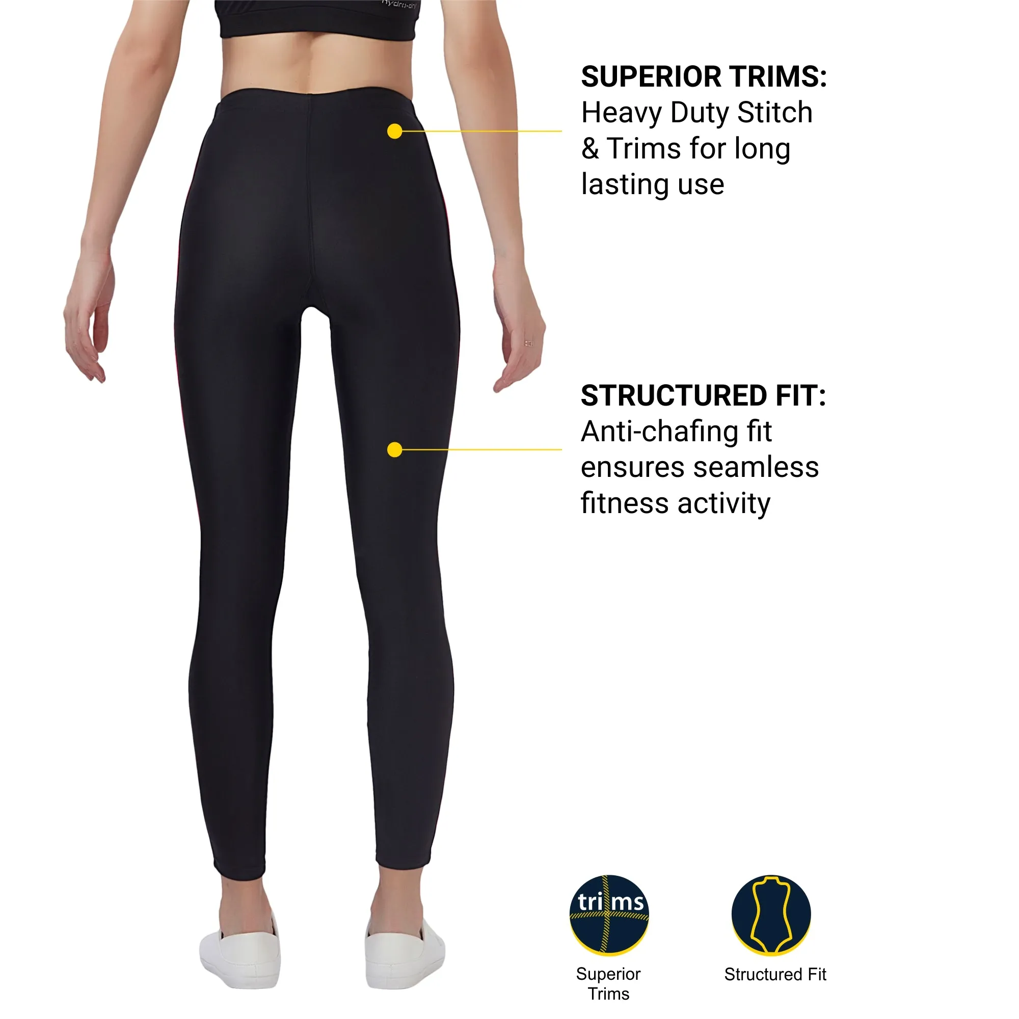 Align Women's LEGGING (Ideal for Running, Gym and Yoga) Anti Chafing