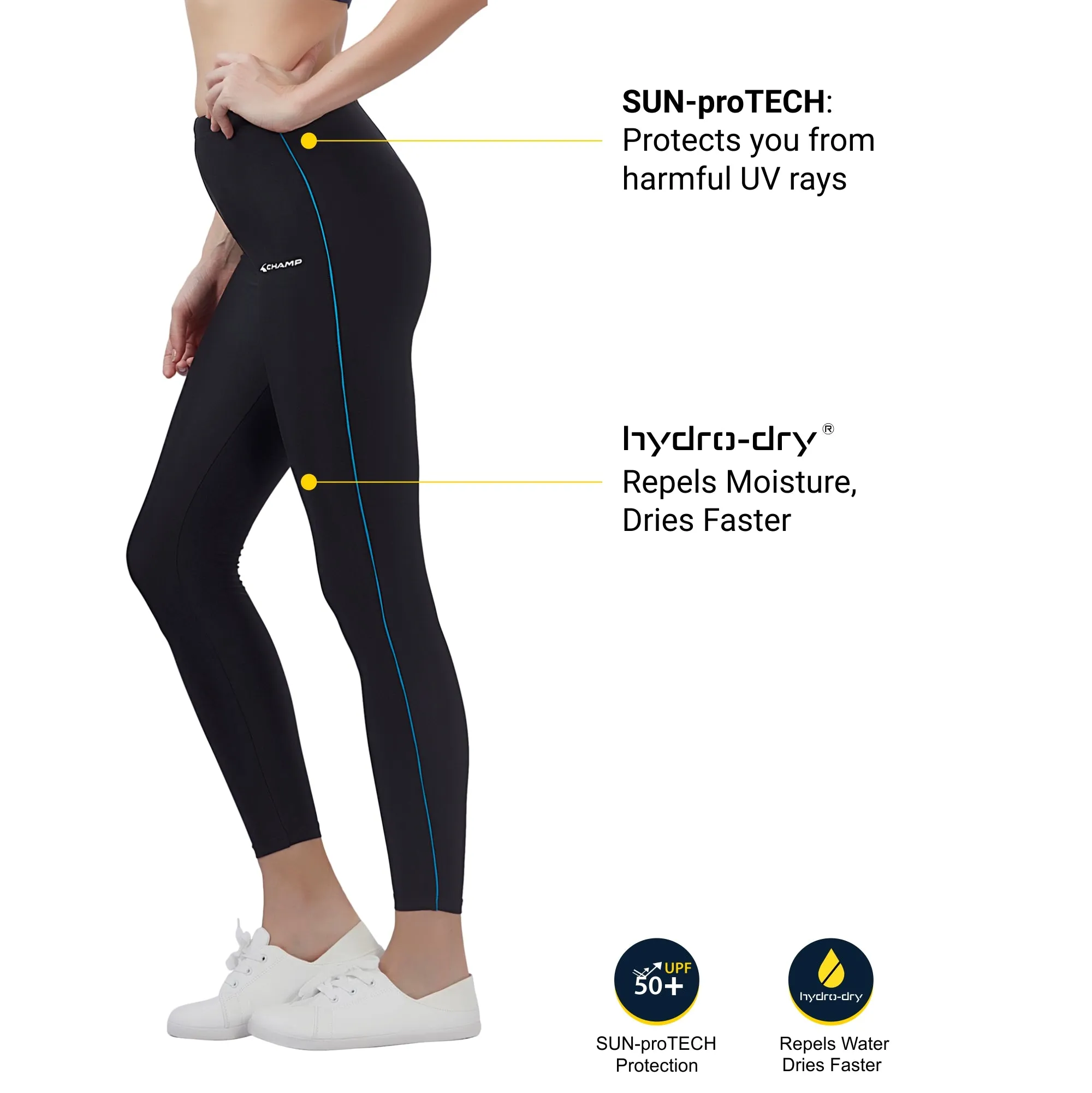 Align Women's LEGGING (Ideal for Running, Gym and Yoga) Anti Chafing