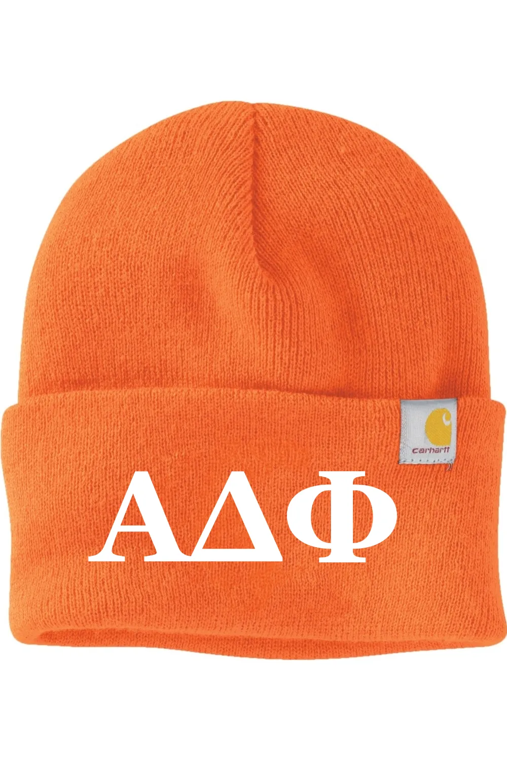 Alpha Delta Phi - Carhartt Watch Cap 2.0 - White Embroidered Letters