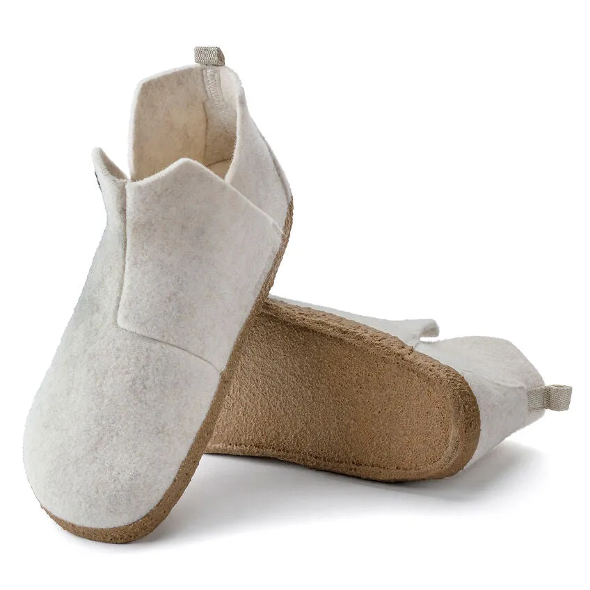 Andermatt Shearling Bootie Slipper - Ecru Wool