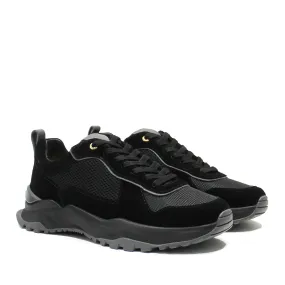 Android Homme - Leo Carrillo Trainers in Black Suede