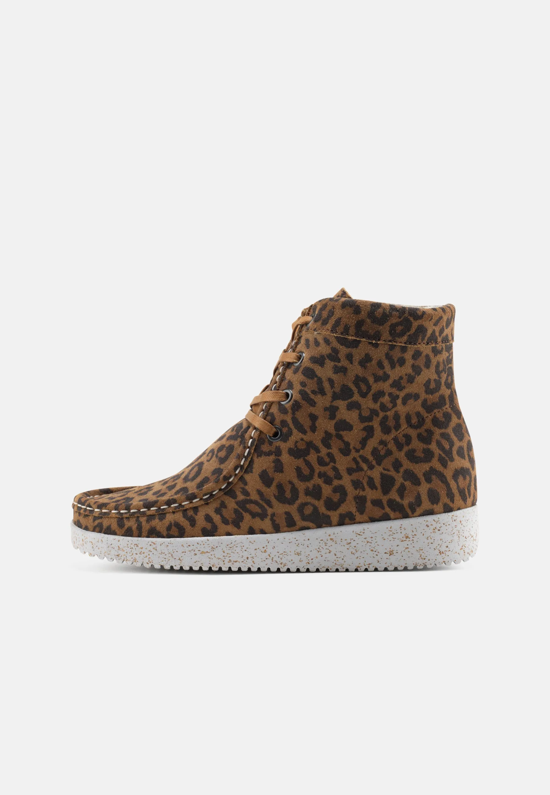 Asta Varmforet Støvle Suede - Leopard