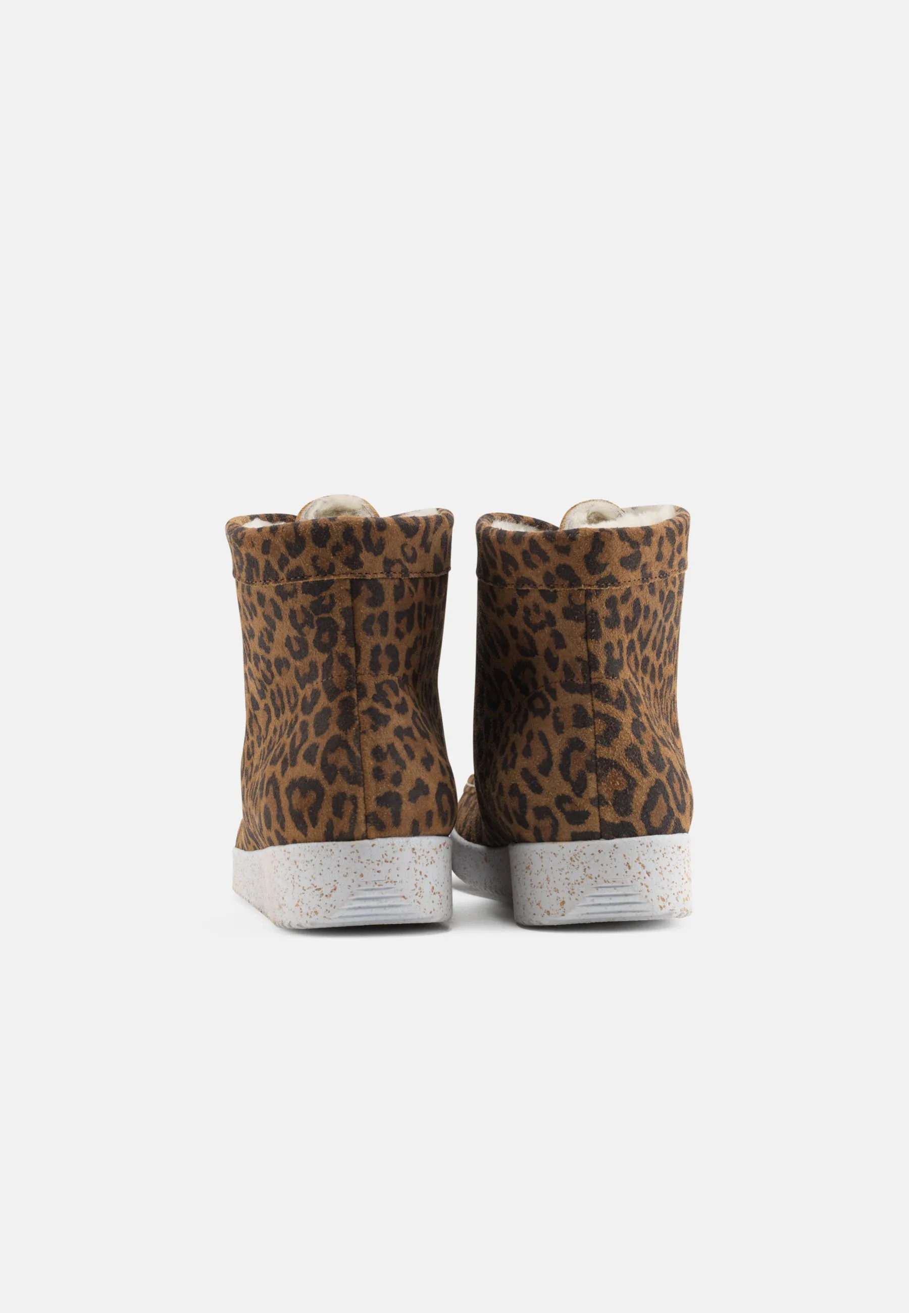 Asta Varmforet Støvle Suede - Leopard