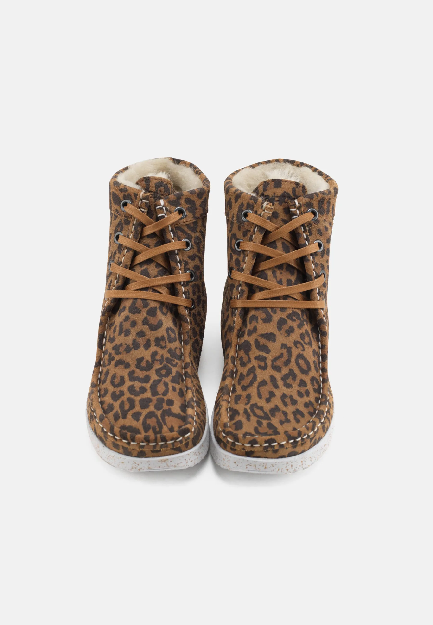 Asta Varmforet Støvle Suede - Leopard