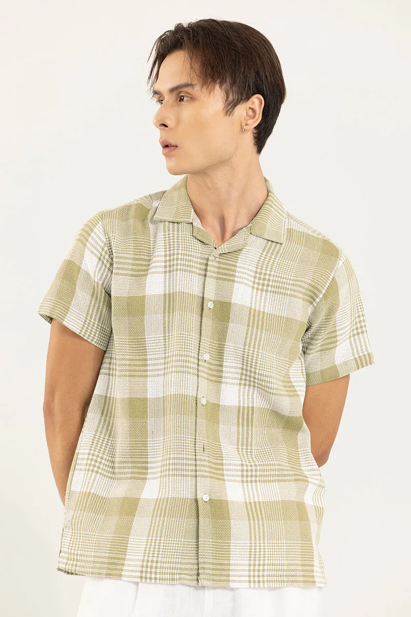 Astral Weave Check Beige Shirt