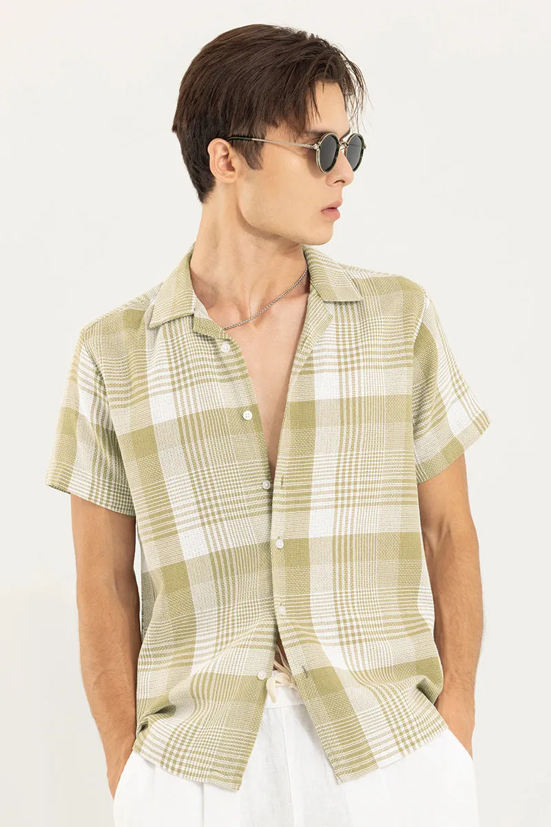 Astral Weave Check Beige Shirt