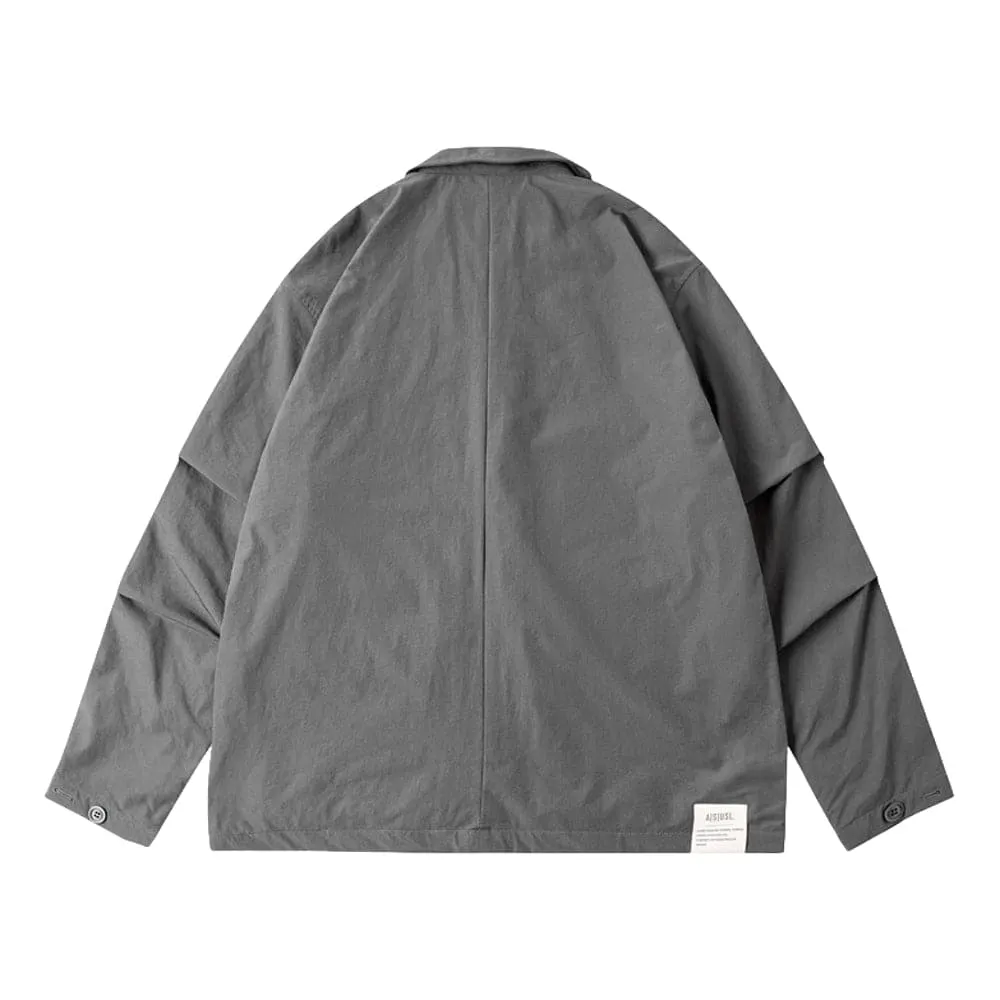 A[S]USL MULTI POCKET BLAZER-GREY