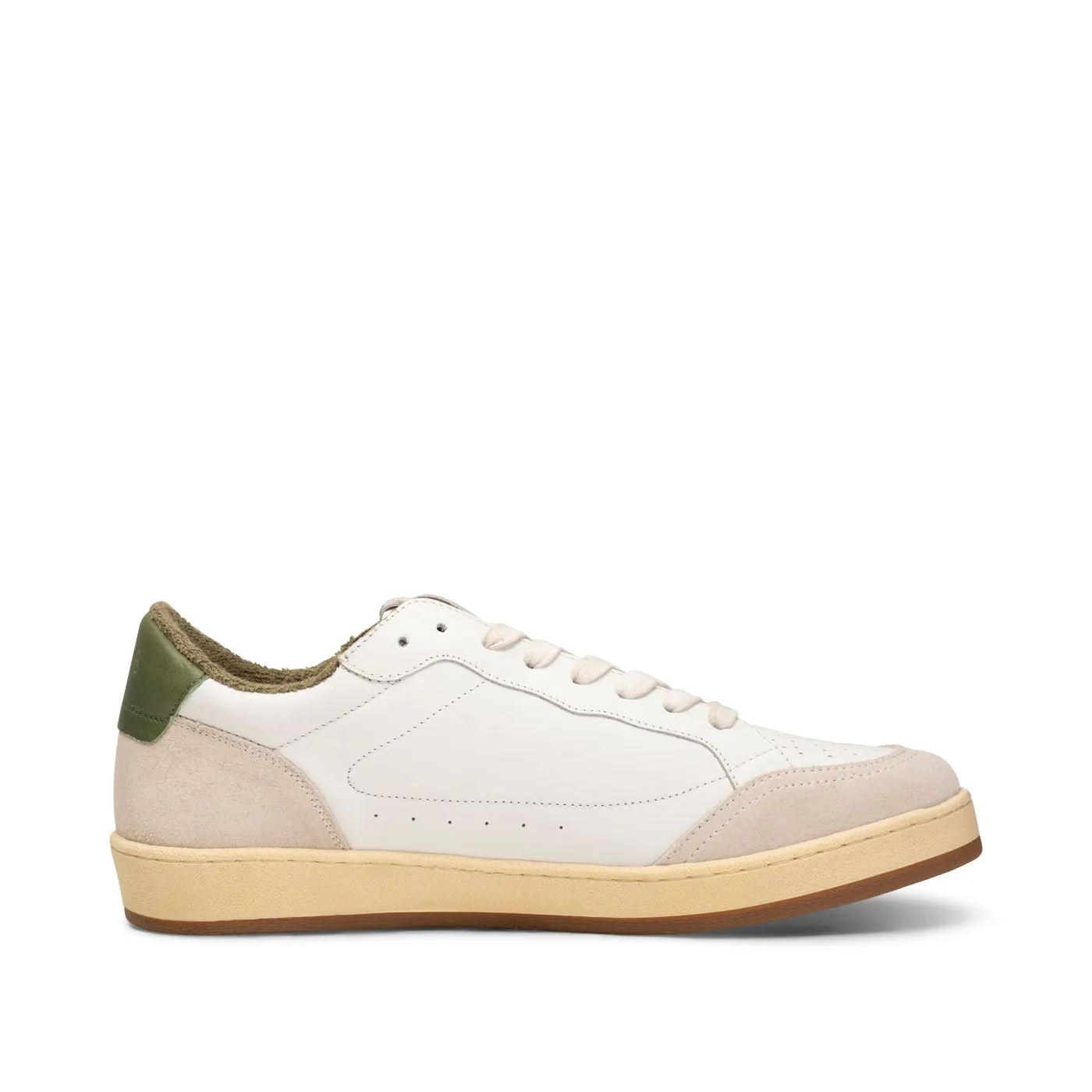 Babtiste sneaker læder - WHITE / GREEN