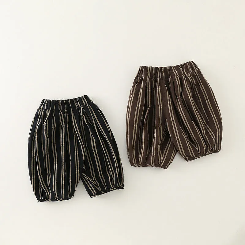 Baby Kid Boys Striped Shorts Wholesale 240409285