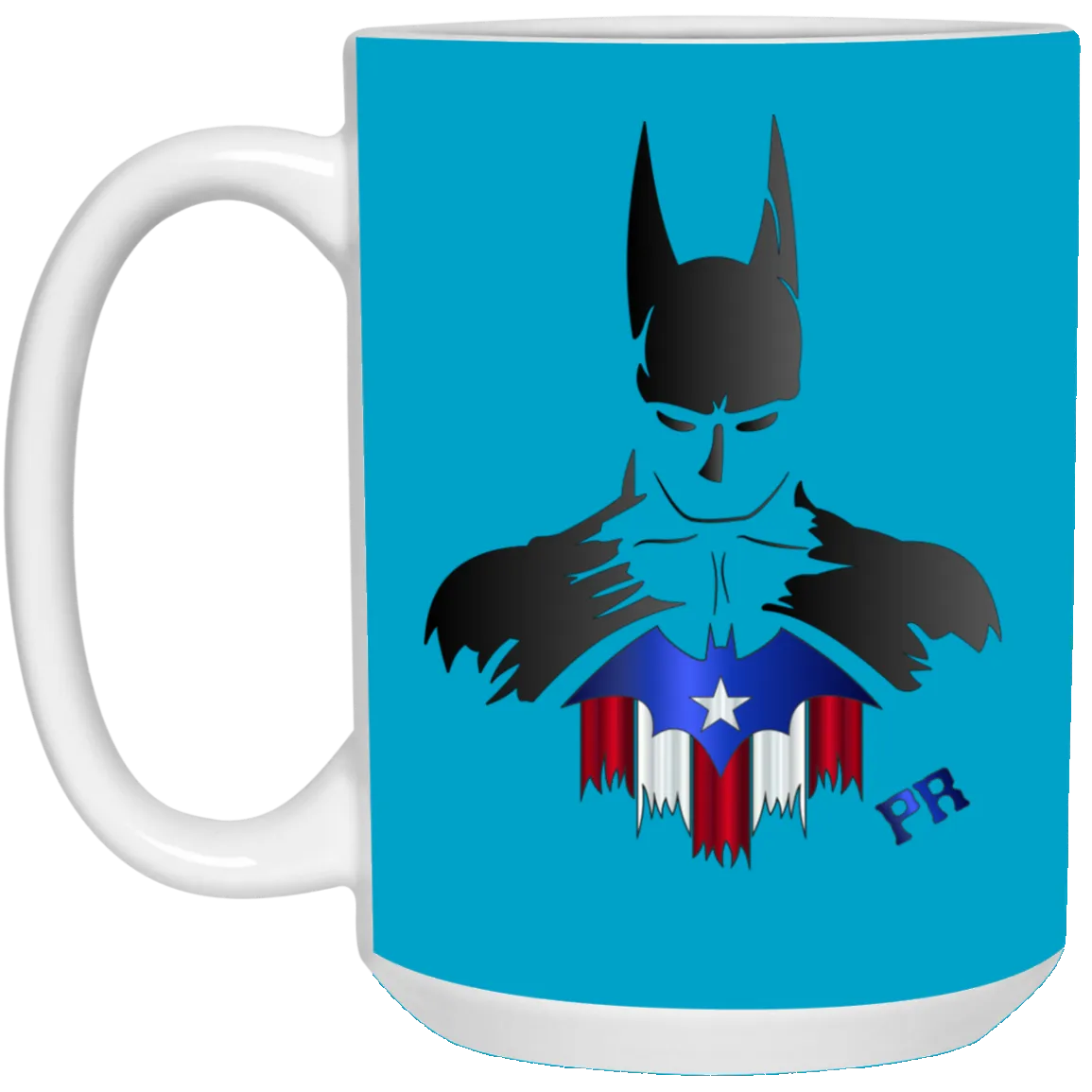 Badass PR Bat Man 15 oz. White Mug