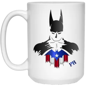 Badass PR Bat Man 15 oz. White Mug