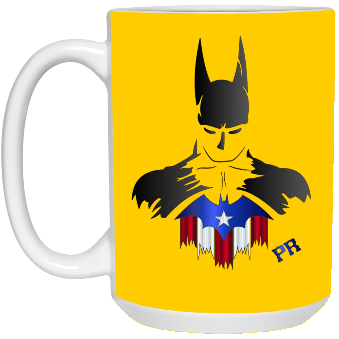 Badass PR Bat Man 15 oz. White Mug