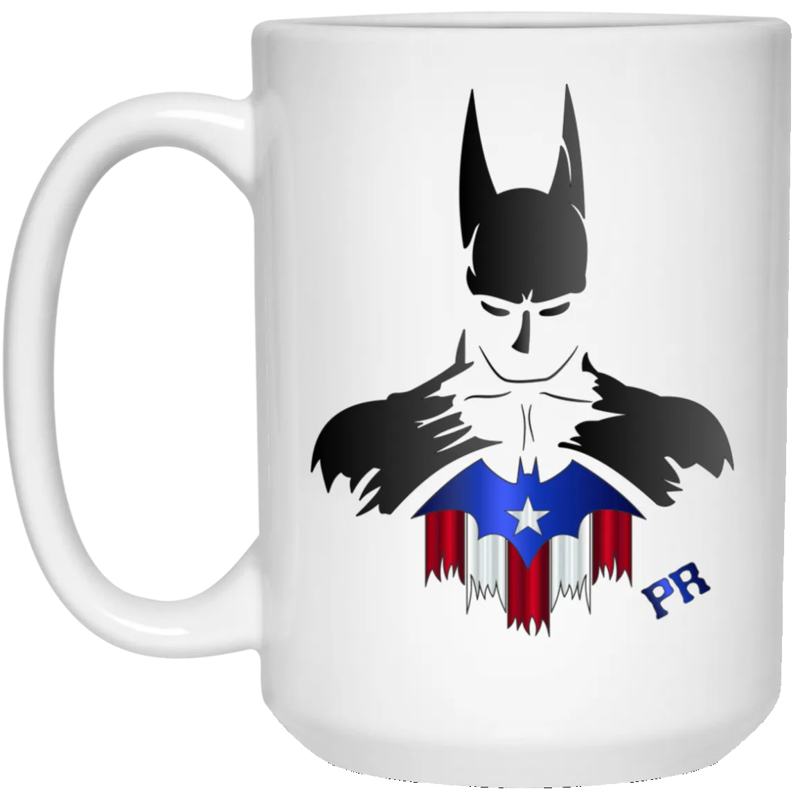 Badass PR Bat Man 15 oz. White Mug