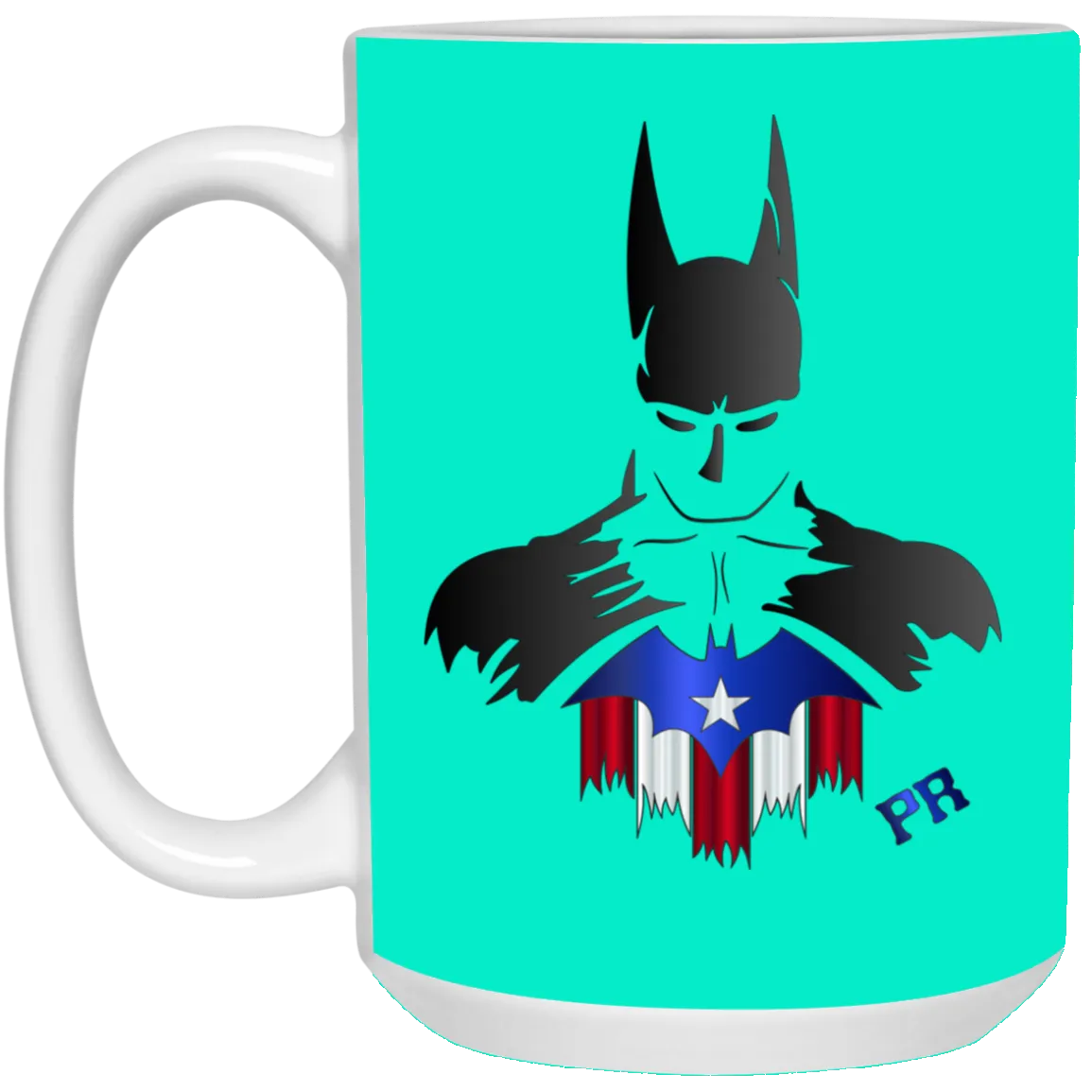 Badass PR Bat Man 15 oz. White Mug