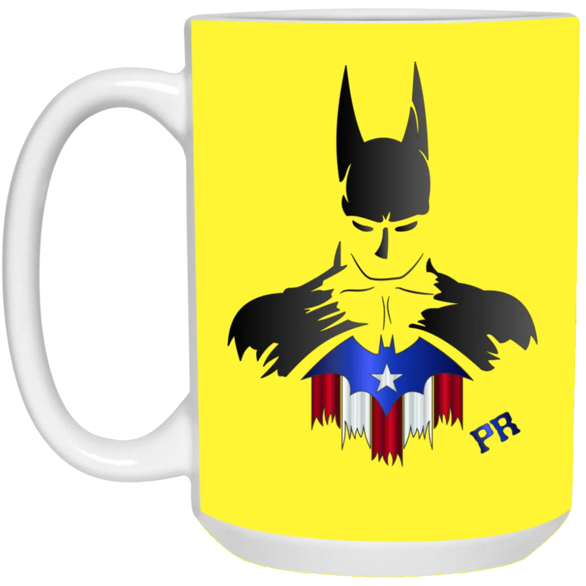 Badass PR Bat Man 15 oz. White Mug