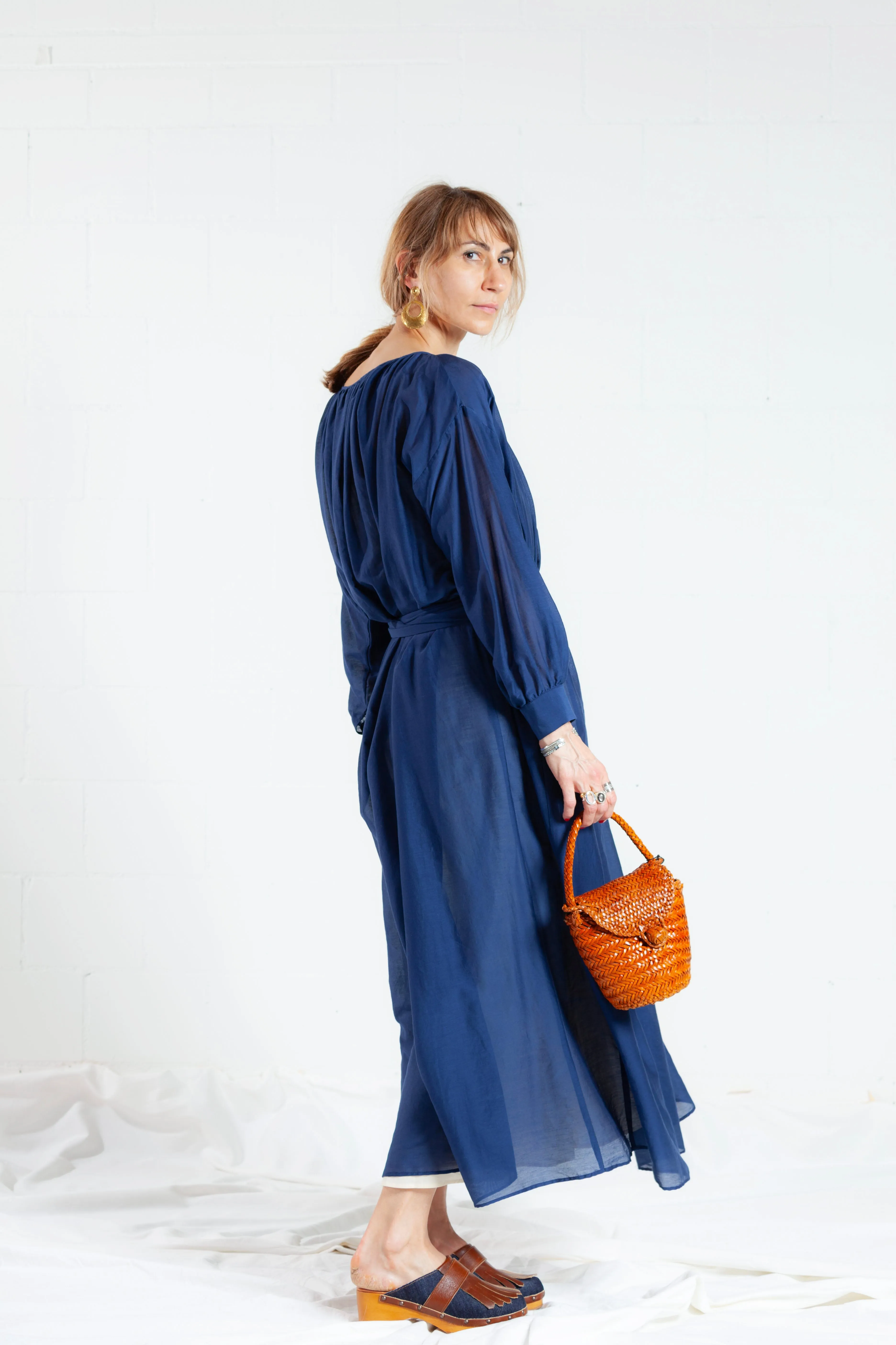 Balia 8.22 Blue Cotton Dress - ByAdushka