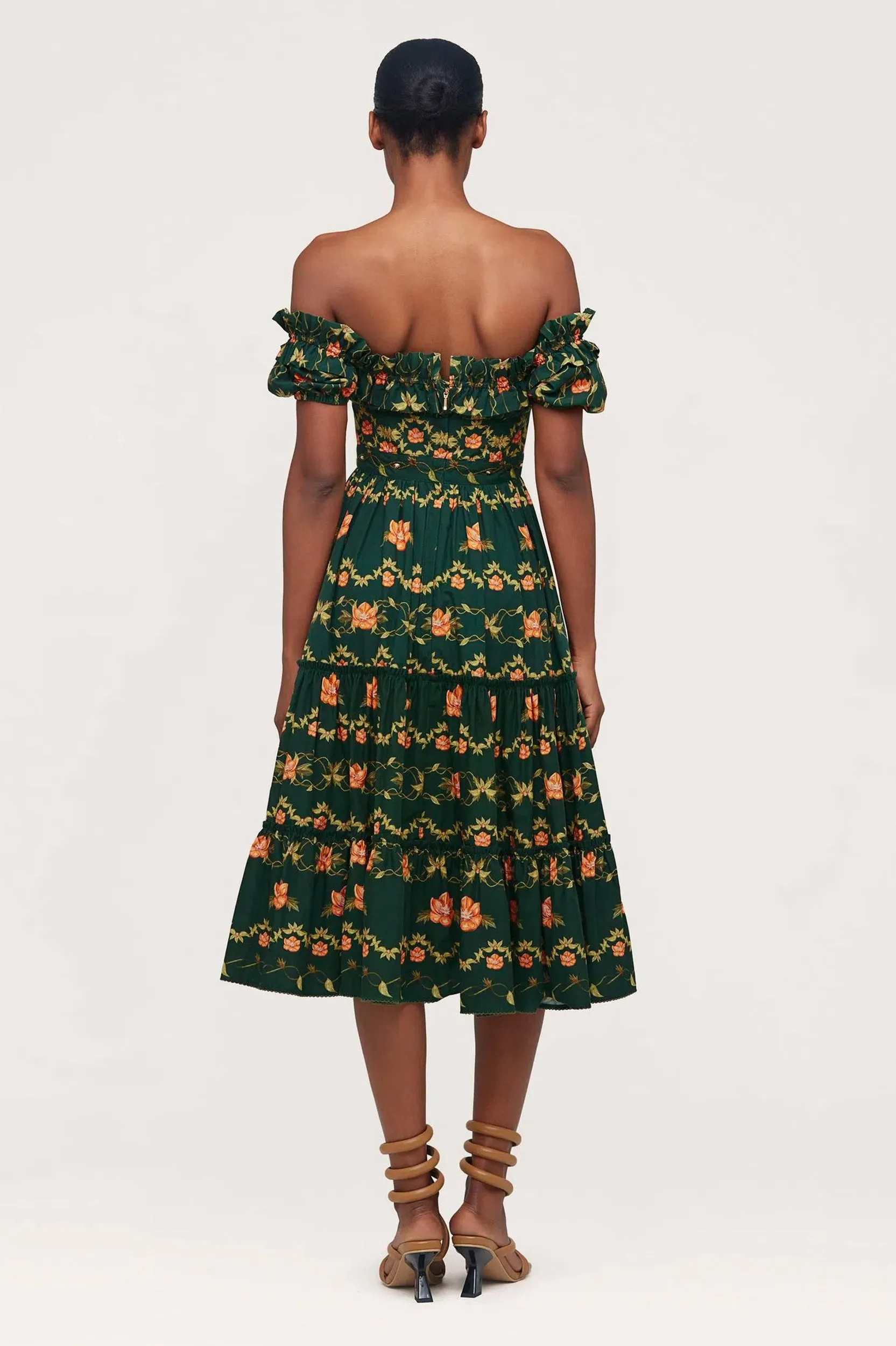 Banana Esoterico Cotton Midi Dress