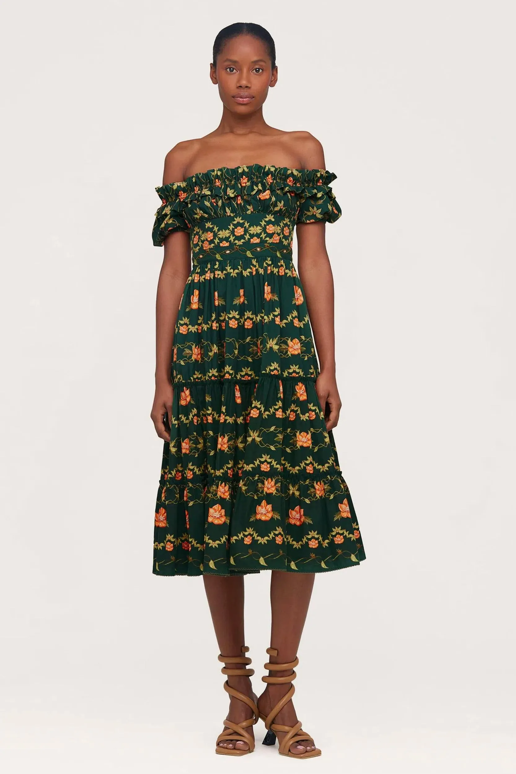 Banana Esoterico Cotton Midi Dress