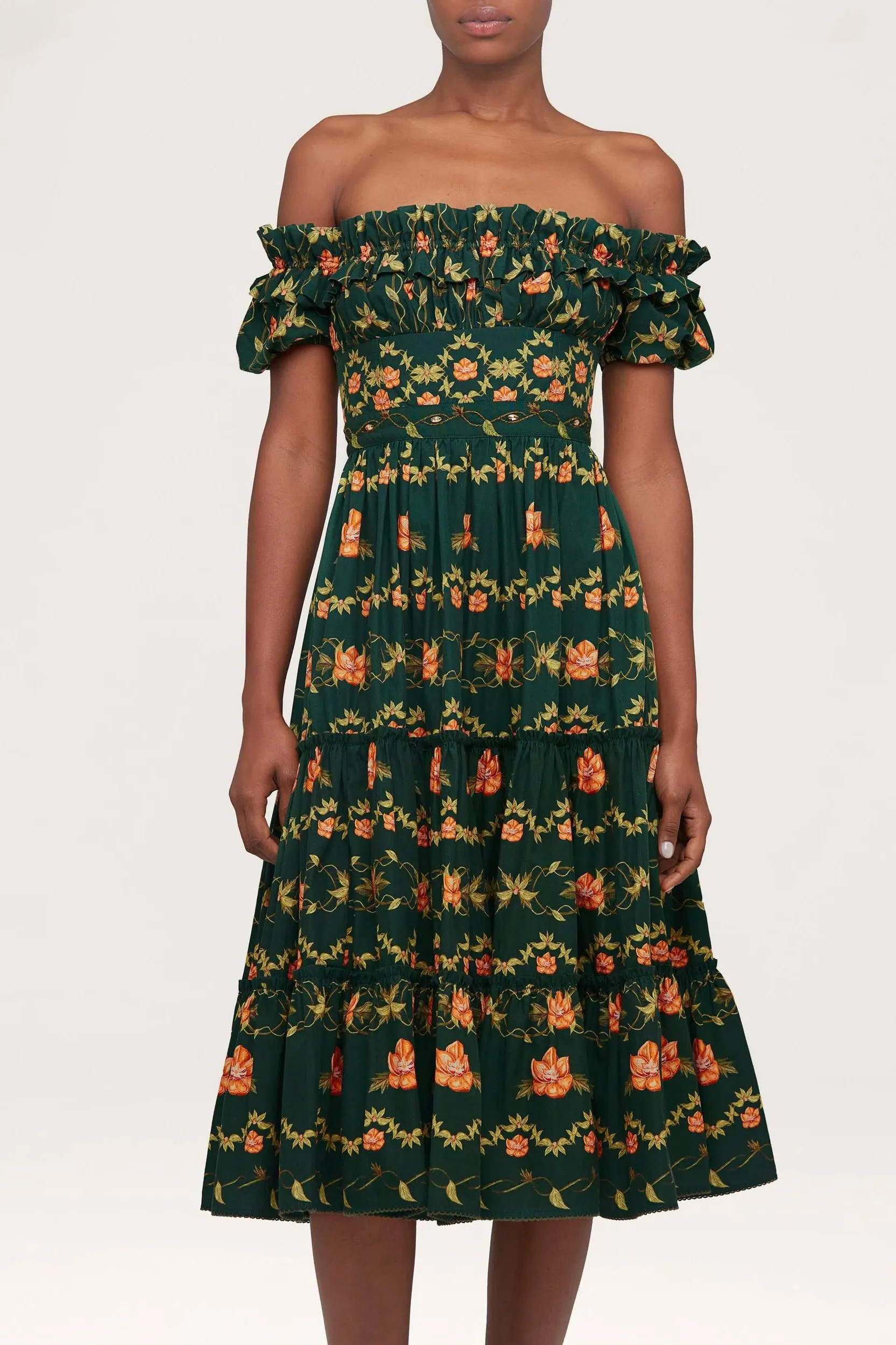 Banana Esoterico Cotton Midi Dress