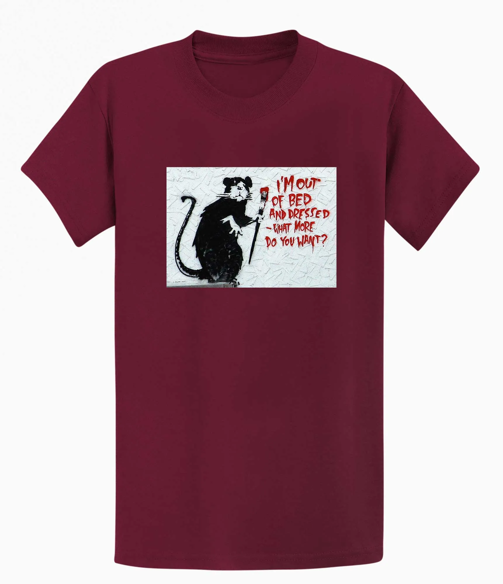 Banksy T-shirt - I'm out of Bed