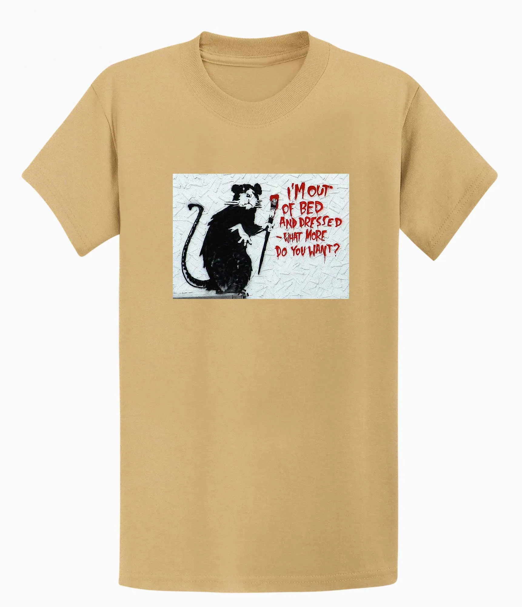 Banksy T-shirt - I'm out of Bed