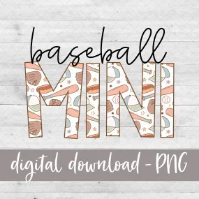 Baseball Mini, Baseball Collage - Digital Download