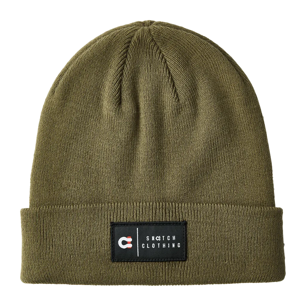 Beanie Patch Label Army Green - SU7401OVOSFM