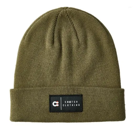 Beanie Patch Label Army Green - SU7401OVOSFM