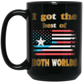 Best Of Both Worlds 15 oz. Black Mug