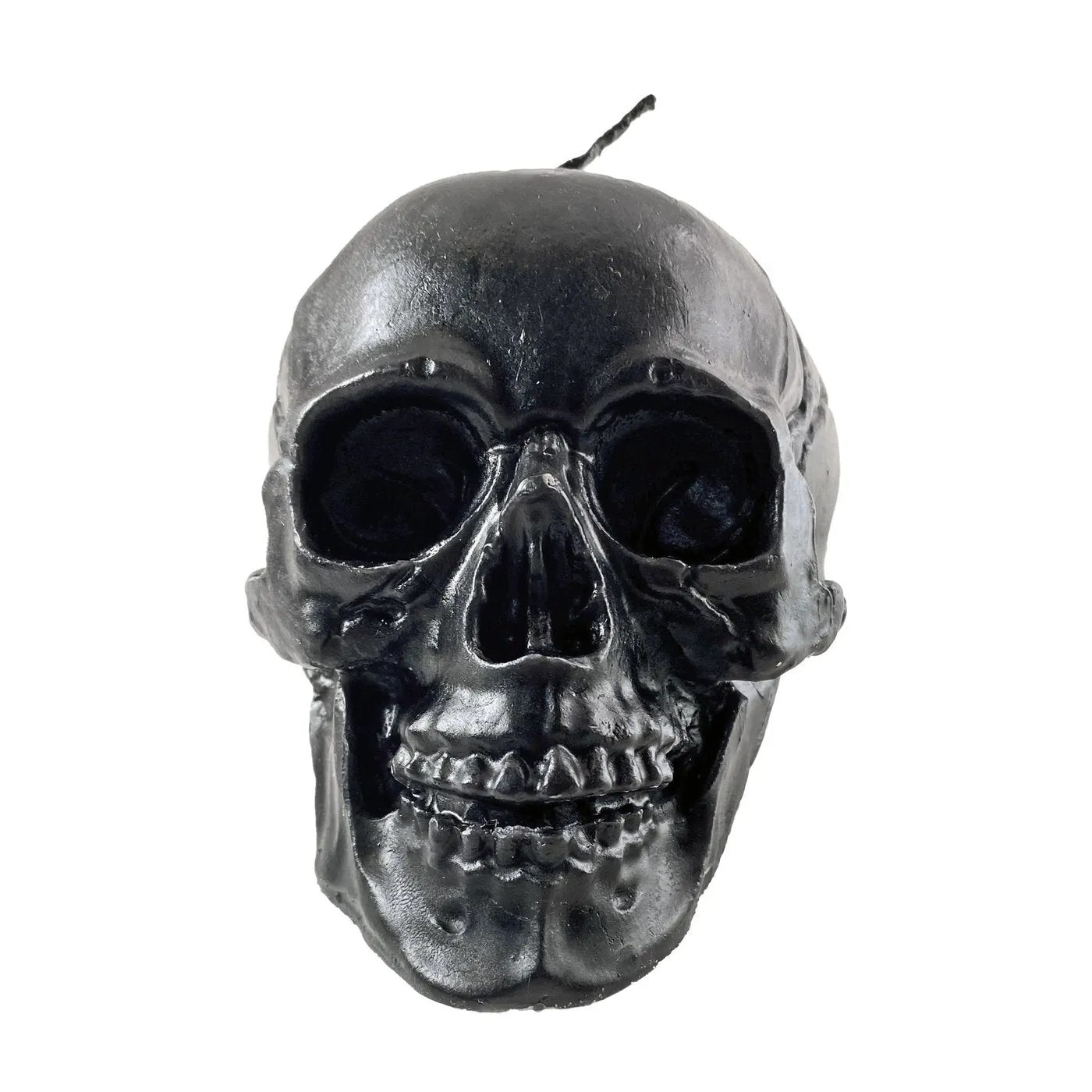 Black Skull Candle