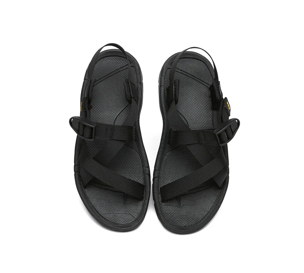 Black Strap Women Summer Sandals Leilani