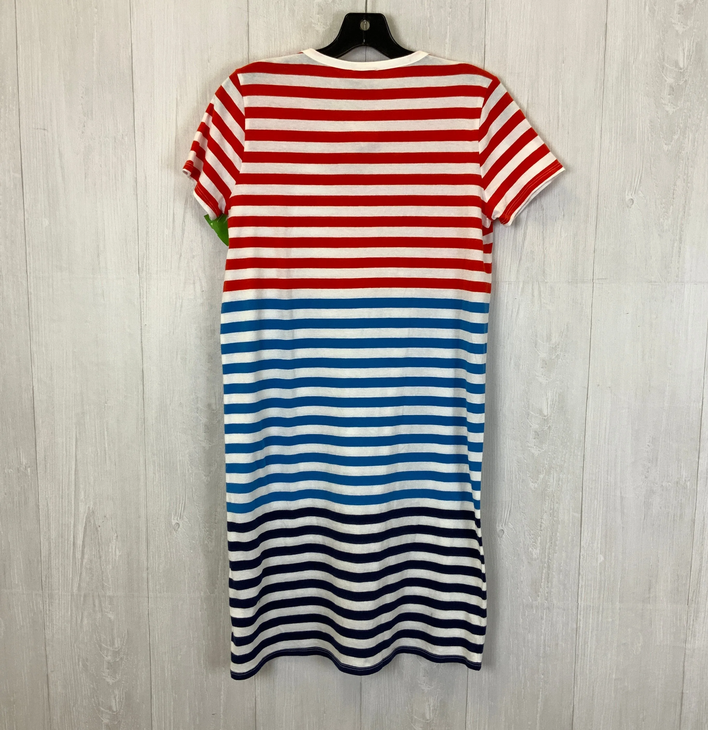 Blue & Red & White Dress Casual Short J. Crew, Size Xs