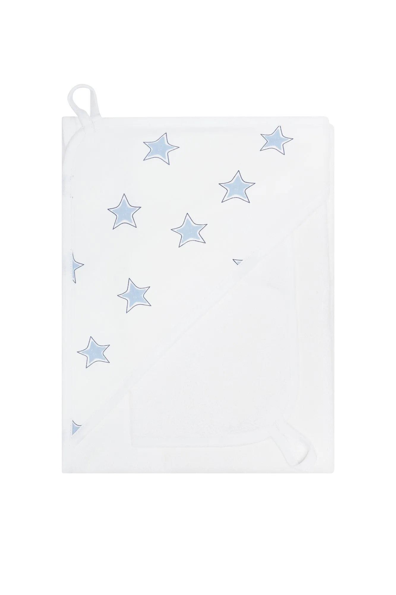 Blue Stars Print Towel Set