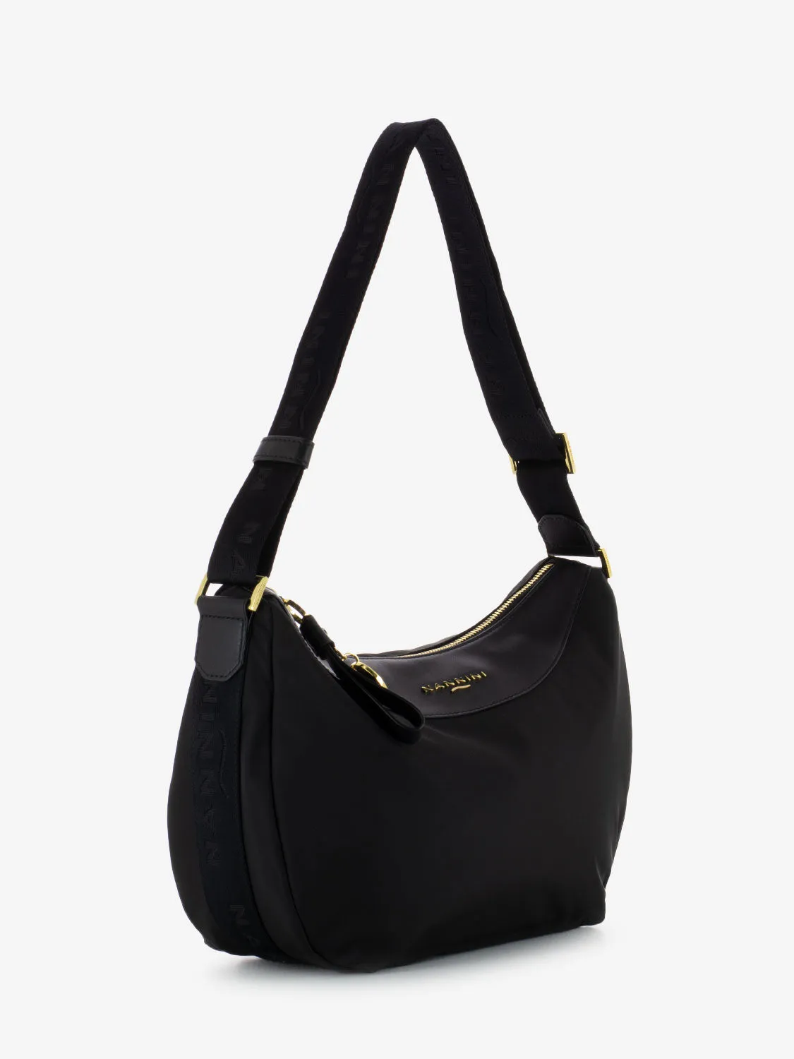 Borsa a tracolla Liberty in nylon nero