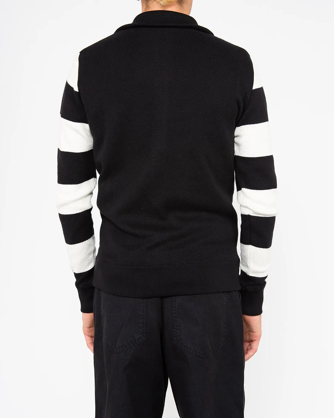 Buzz Zip Thru Knit - Black