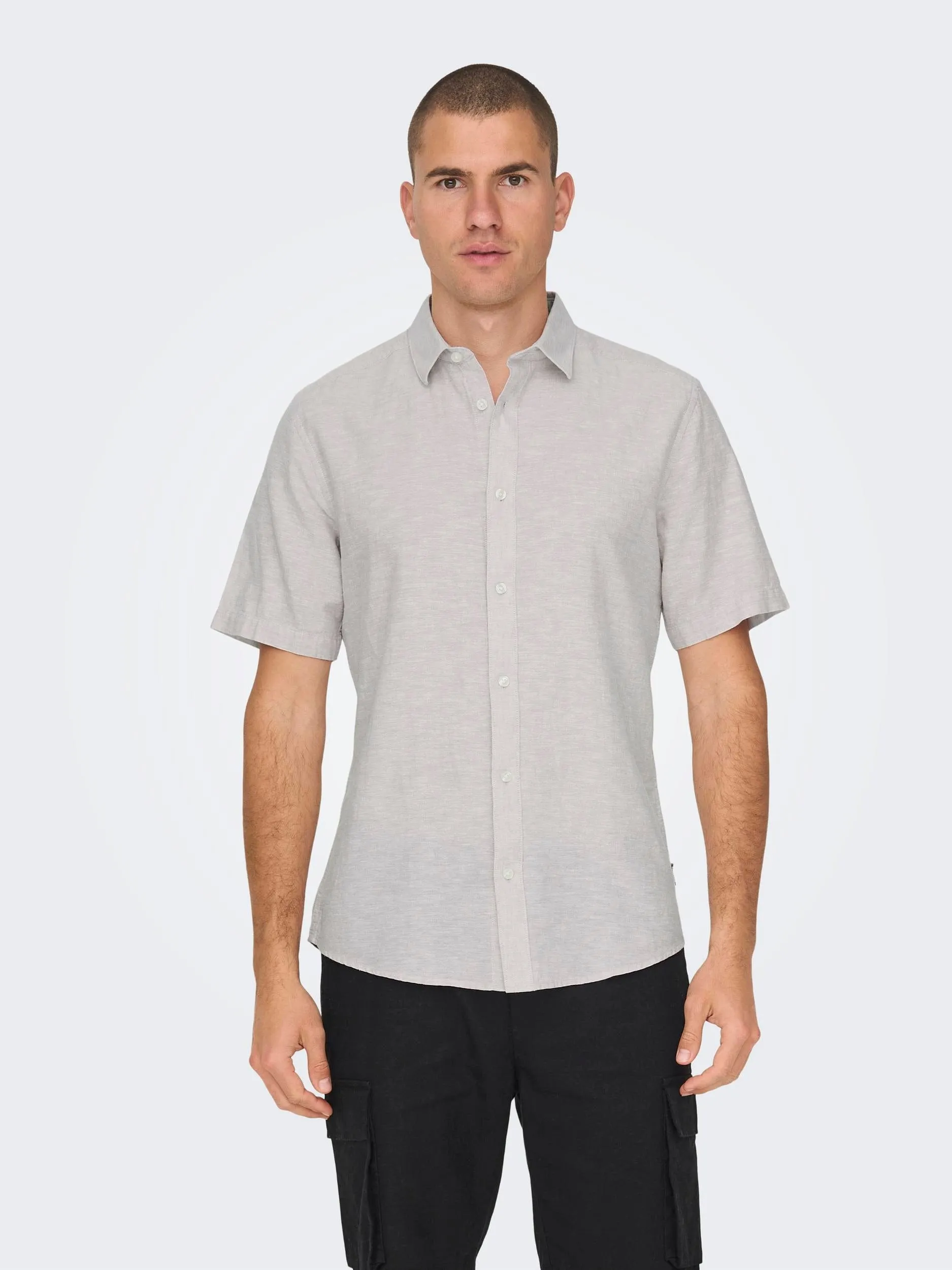 Caiden Solid Linen Shirt