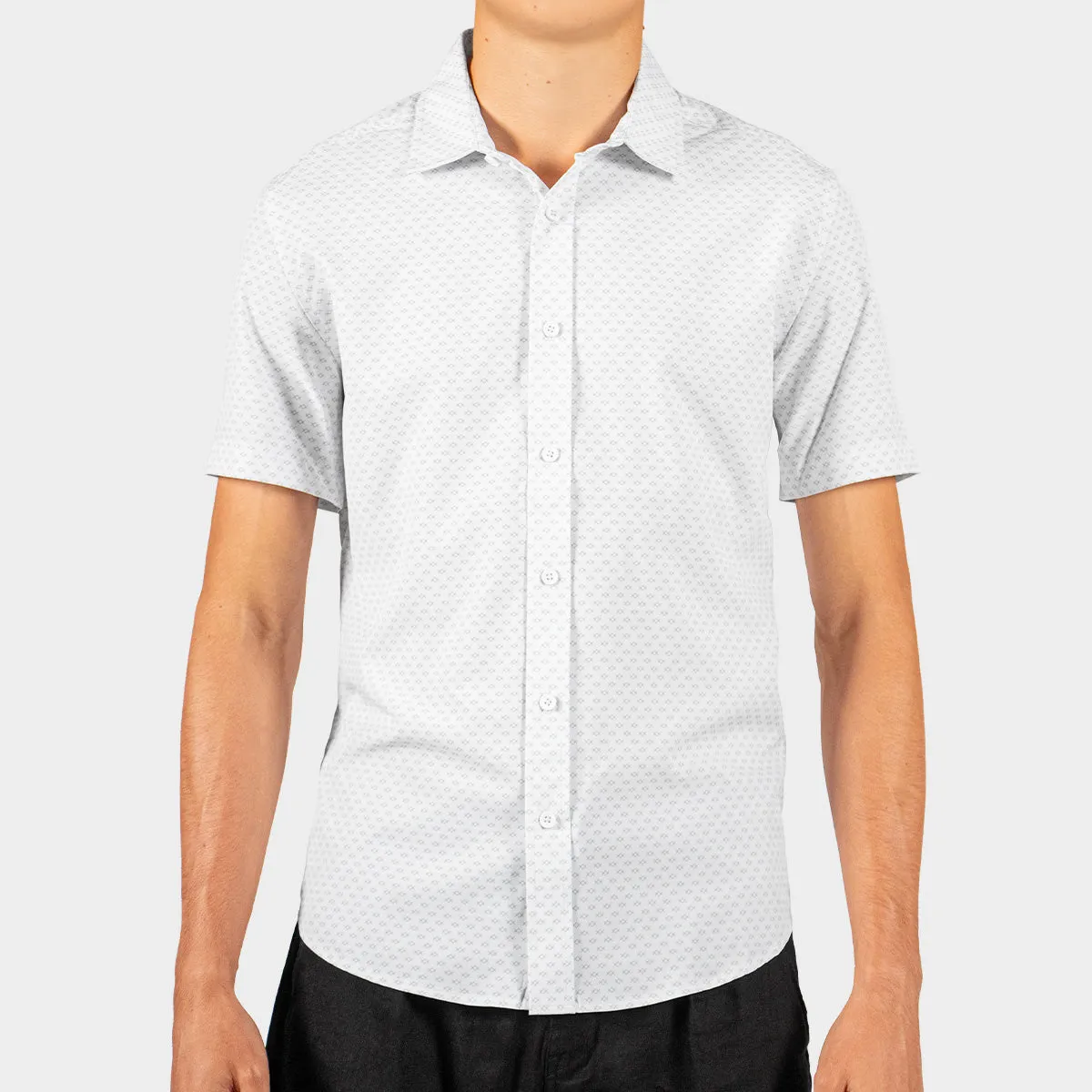 Camisa Casual Para Hombre Manga Corta