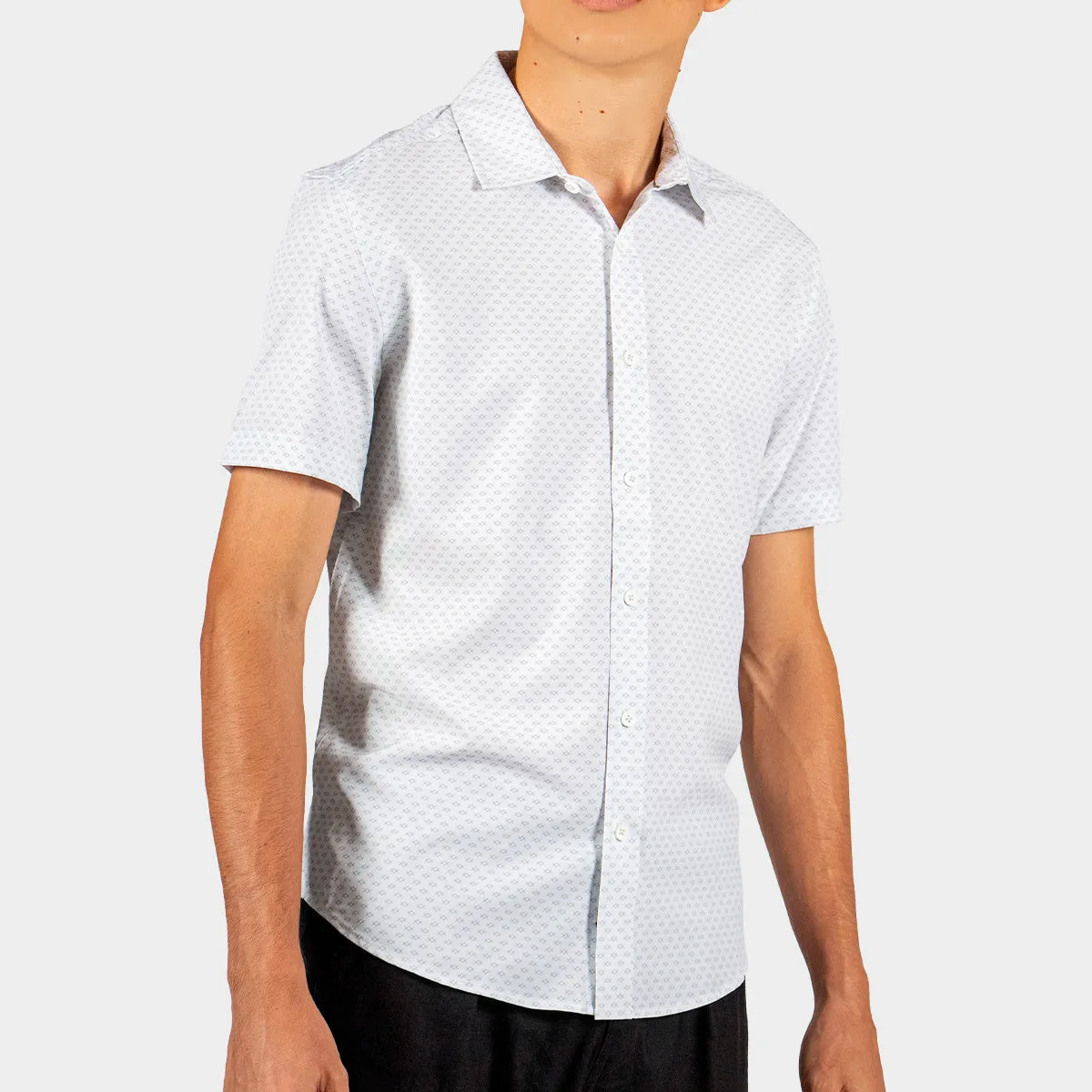 Camisa Casual Para Hombre Manga Corta