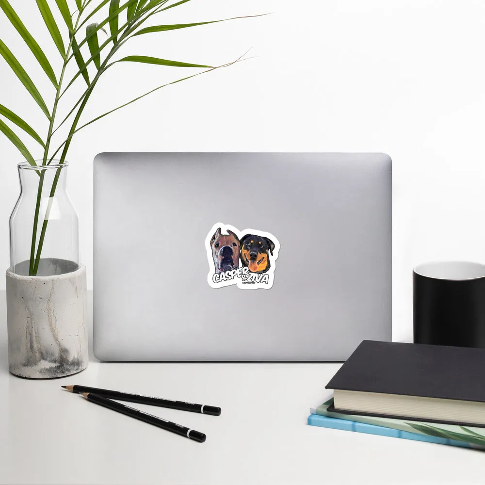 Casper & Ziva Bubble-free stickers