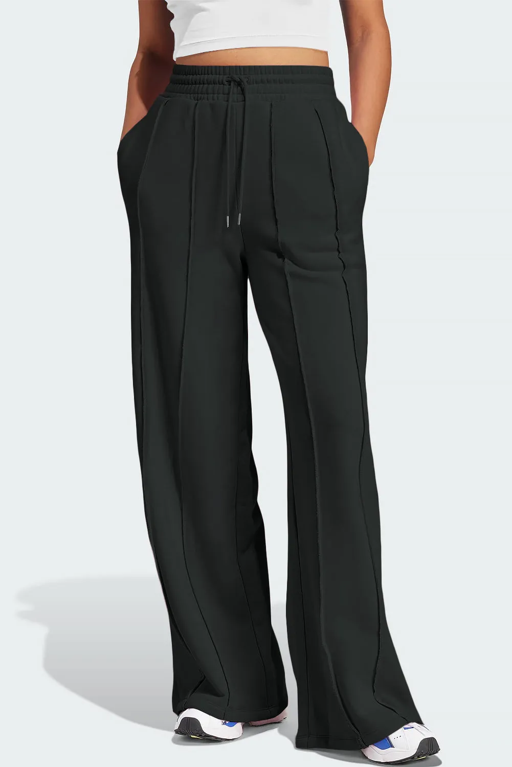 Casual Days Drawstring Wide Leg Active Pants